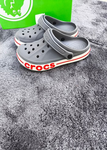 37 Beden Gri Crocs Kadın Terlikler