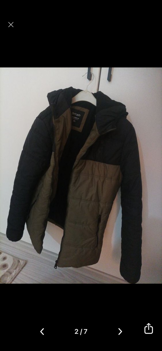 Erkek Çocuk Koyu Kahverengi Kemerli Mont - Görsel 2