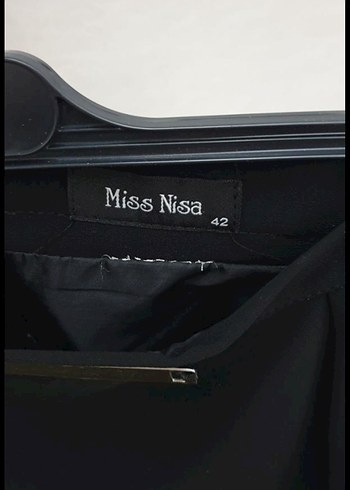 Kadın Siyah Uzun Drapeli Etek - Görsel 5