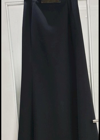 Kadın Siyah Uzun Drapeli Etek - Görsel 4