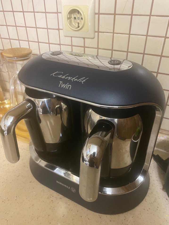 Korkmaz Twin Çift Demlikli Kahve Makinesi - Görsel 3