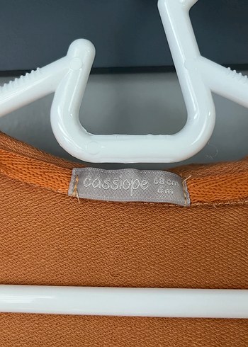 Unisex Bebek Kapüşonlu Fermuarlı Sweatshirt  %100 Pamuk 6 aylık - Görsel 4