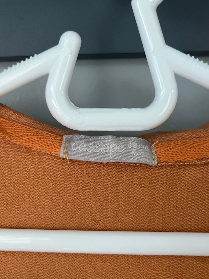 Unisex Bebek Kapüşonlu Fermuarlı Sweatshirt  %100 Pamuk 6 aylık - Görsel 4