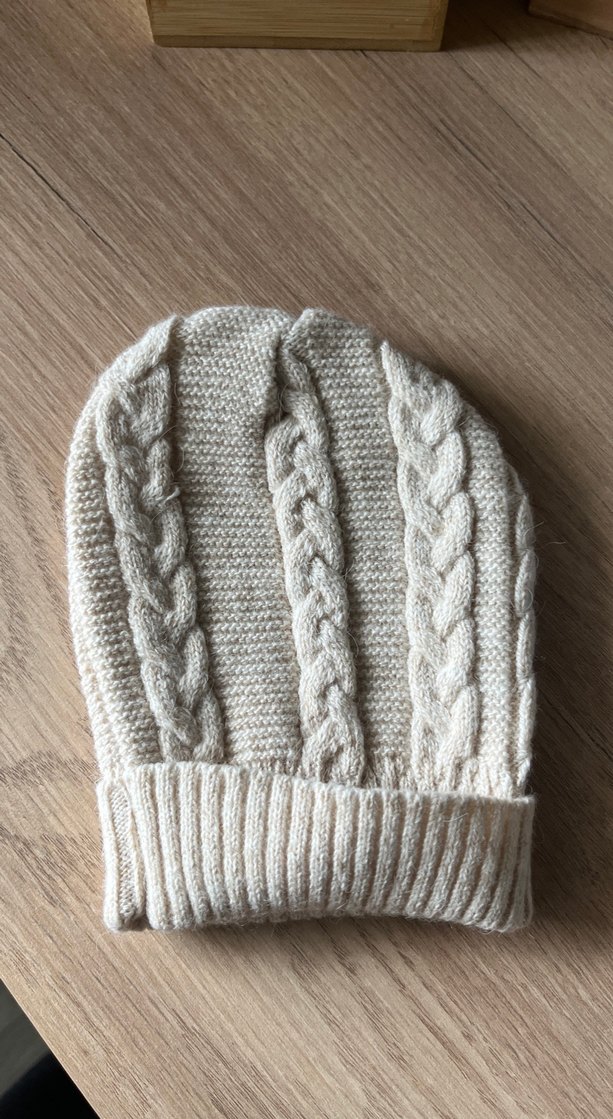 Bej Örgü Bebek Beresi - Görsel 2