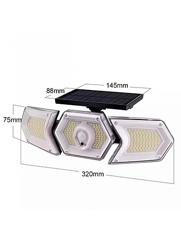 254 LEDLİ 3 MODLU BAHÇE LAMBASI