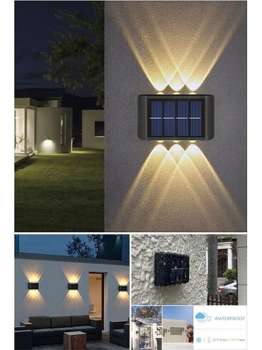 MODERN 6LEDLİ SOLAR DUVAR LAMBA