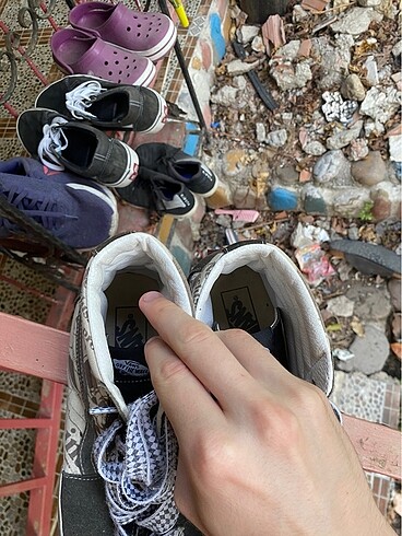44 Beden siyah Renk vans ayakkabı