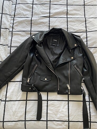 Pull bear siyah deri ceket