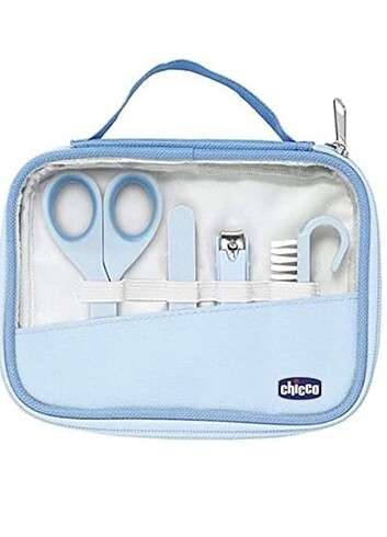 Chicco Chicco Tırnak Bakım Seti (Mavi) & Chicco Fırça ve Tarak Seti, Ma