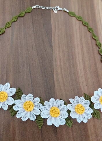 İğne oyası kolye - Görsel 6