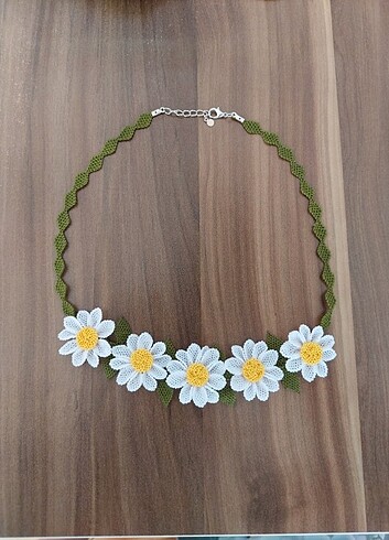 İğne oyası kolye - Görsel 9