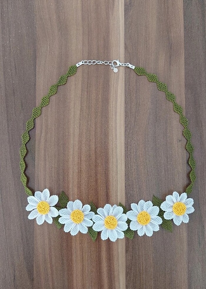 İğne oyası kolye  - Görsel 3