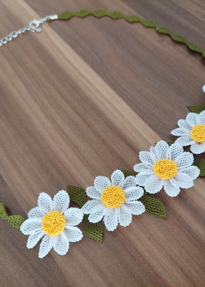 İğne oyası kolye  - Görsel 5