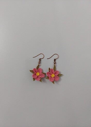 İğne oyası küpe - Görsel 2