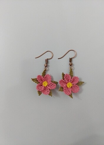 İğne oyası küpe - Görsel 3