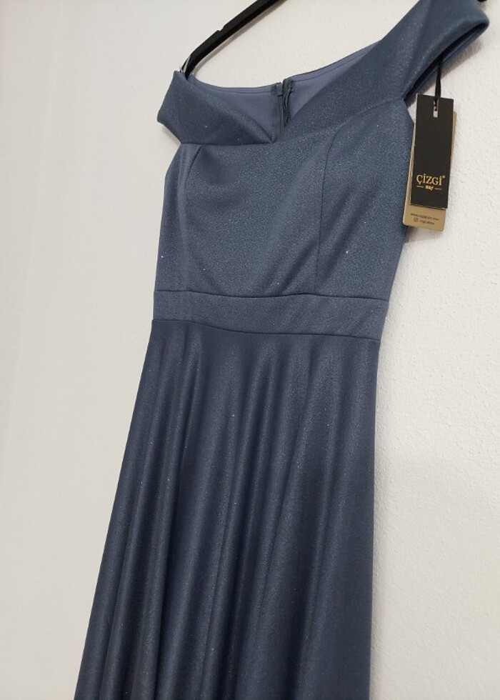 Simli Abiye elbise - Görsel 5