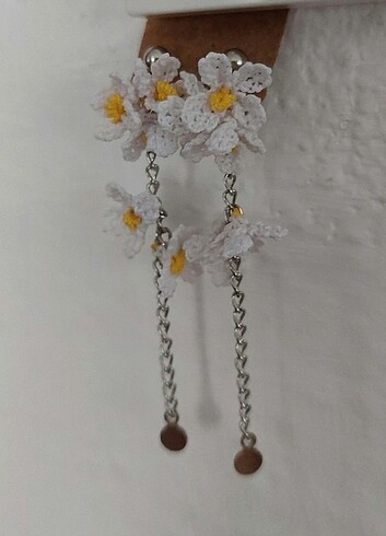 İğne oyası küpe  - Görsel 6