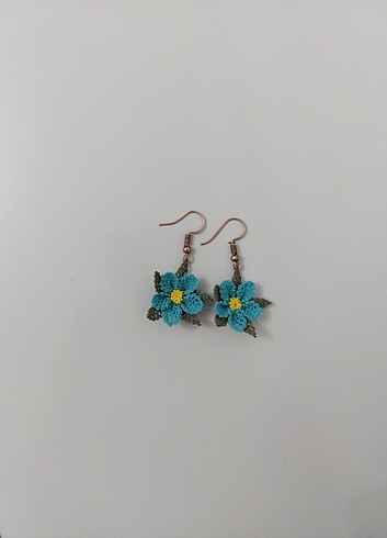 İğne oyası küpe - Görsel 3