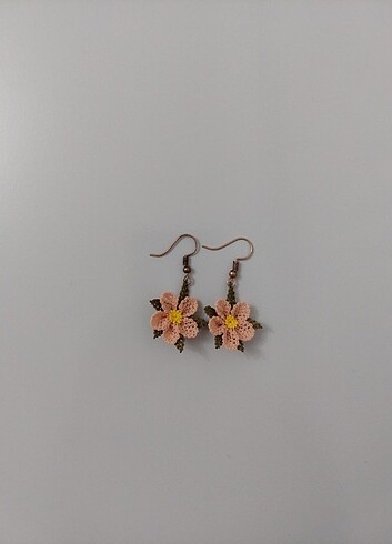 İğne oyası küpe - Görsel 2