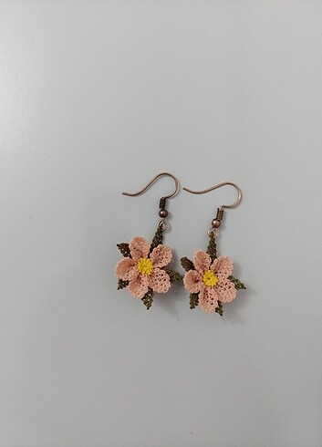 İğne oyası küpe - Görsel 3