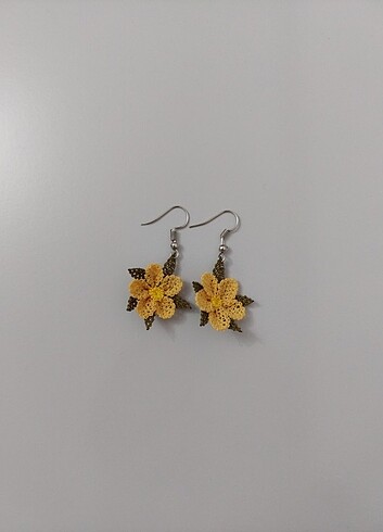 İğne oyası küpe - Görsel 2