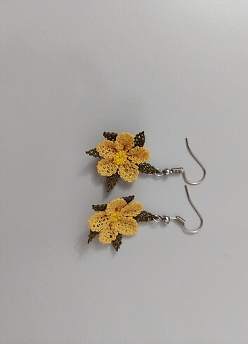 İğne oyası küpe - Görsel 3