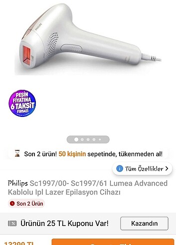 PHİLİPS LUMEA ADVANCED SC:1997/00 - Görsel 7