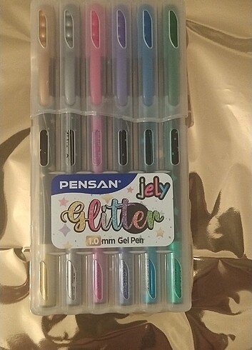 Pensan jely gliter 6 lı jel kalem