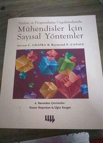Mühendisler için sayısal yöntemler kitap