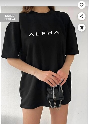 Alpha yazılı cool t-shirt 
