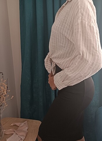 Diğer Triko krem renkli gömlek