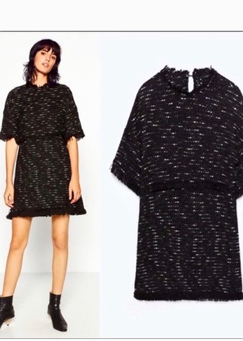 Zara tüvit elbise XS