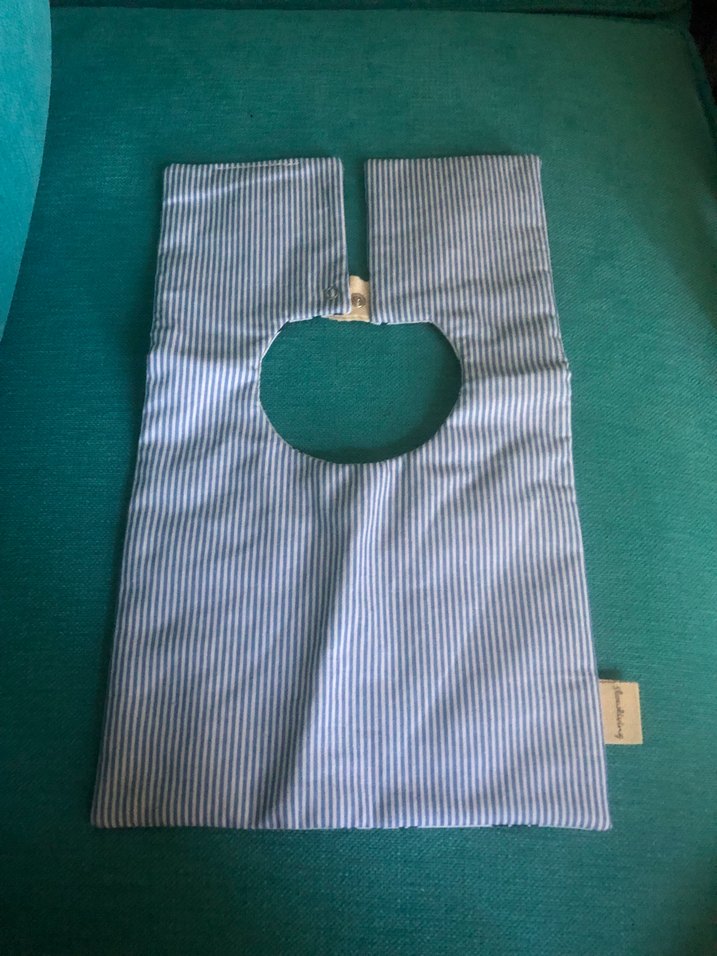 Baskılı Beyaz Bebek mama Önlüğü yaka - Görsel 2