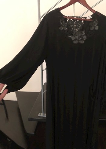 Diğer Siyah Uzun Kollu Gotik Kadın Elbise