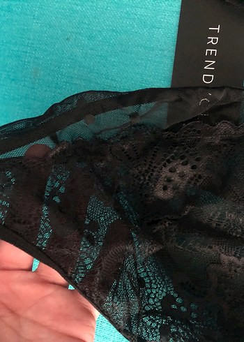 Trendyol & Milla Trendyol Siyah Gotik Midi Bralet