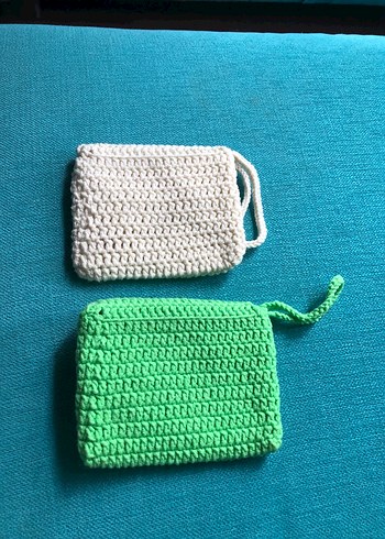 2 ad el örgüsü cüzdan çanta - Görsel 3