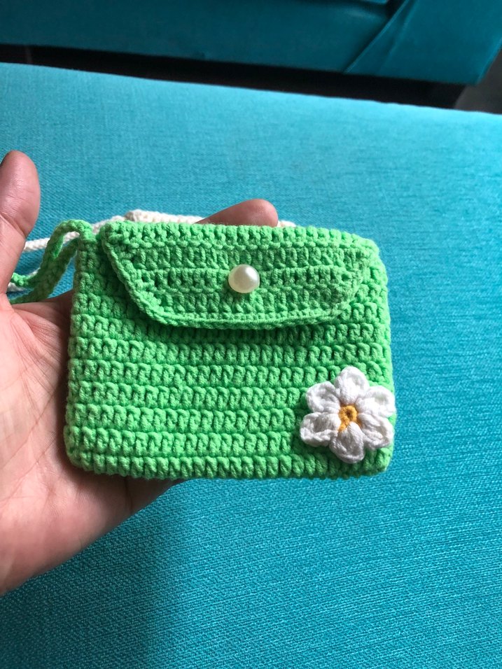 2 ad el örgüsü cüzdan çanta - Görsel 2