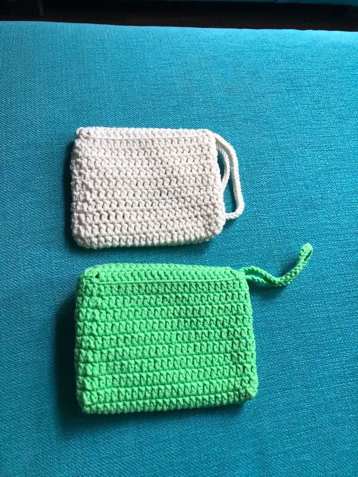 2 ad el örgüsü cüzdan çanta - Görsel 3