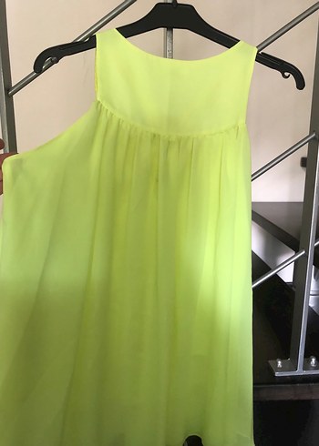 m Beden Fashion tv F&F bohem kolsuz bluz neon yeşil