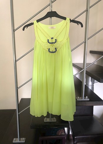 Fashion tv F&F bohem kolsuz bluz neon yeşil