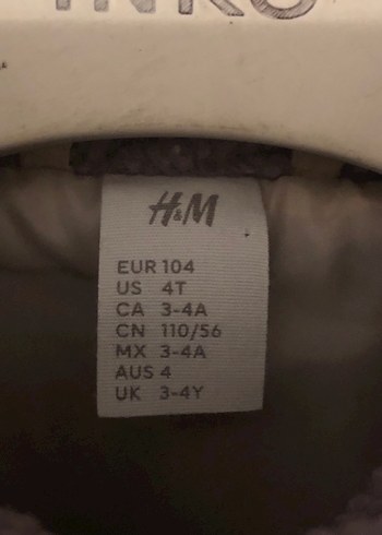 H&M Kızlar İçin Mor Peluş Yelek - Görsel 3