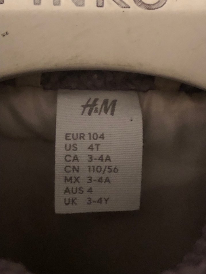 H&M Kızlar İçin Mor Peluş Yelek - Görsel 3