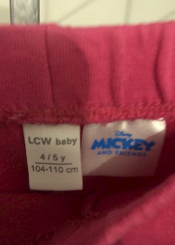 Pembe Kız Çocuk Sweatpant MICKEY Baskılı - Görsel 4