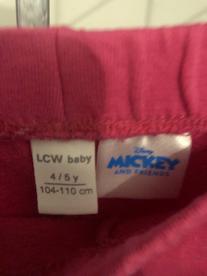 Pembe Kız Çocuk Sweatpant MICKEY Baskılı - Görsel 4