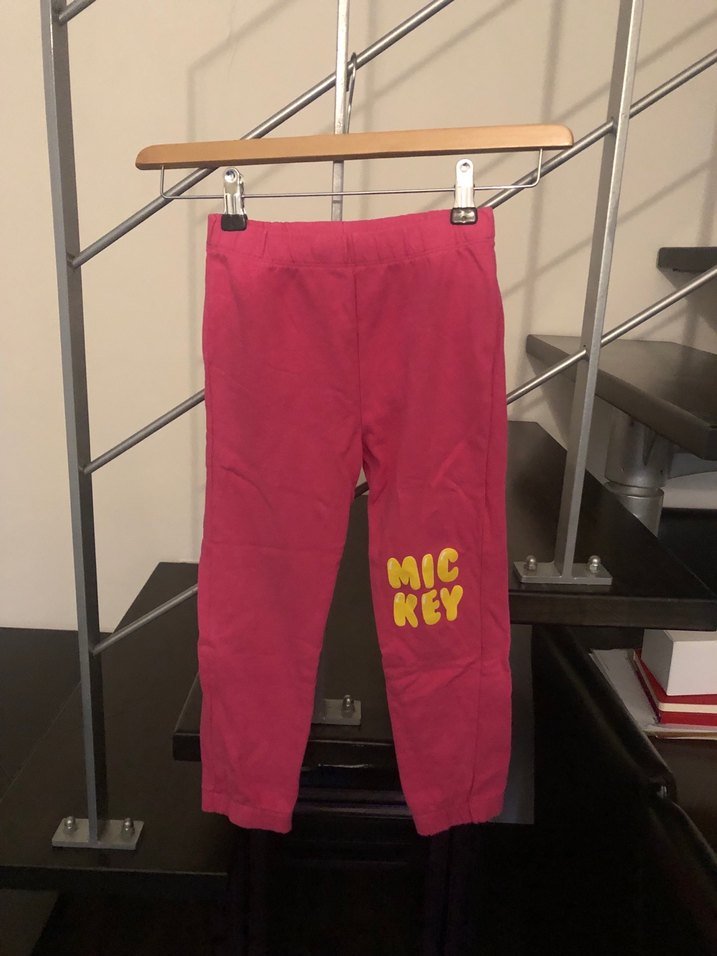 Pembe Kız Çocuk Sweatpant MICKEY Baskılı - Görsel 2