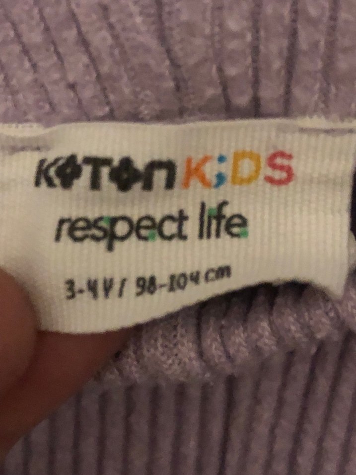 Mor Kız Çocuk Tayt - Görsel 3