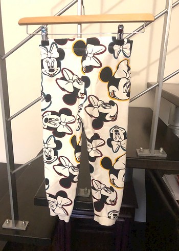 Baskılı Beyaz Kız Çocuk Tayt - Görsel 2