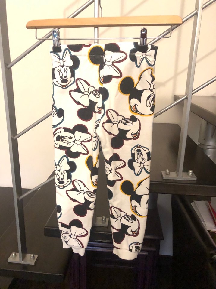 Baskılı Beyaz Kız Çocuk Tayt - Görsel 2