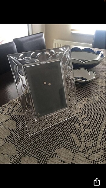 26x21 cm kristal Cam Çerceve ?? Paşabahçe den alınmıştır.