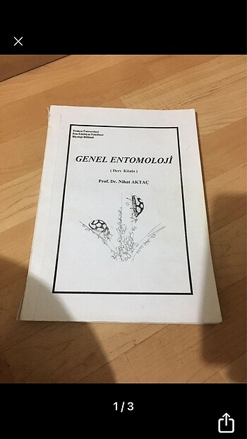 Genel entomoloji fen fak biyoloji bölümü